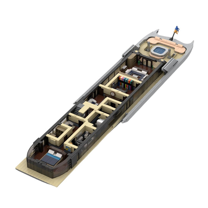 MOC - 254412 VELETTA Superyacht Modular IV Building Blocks - LesDiy -