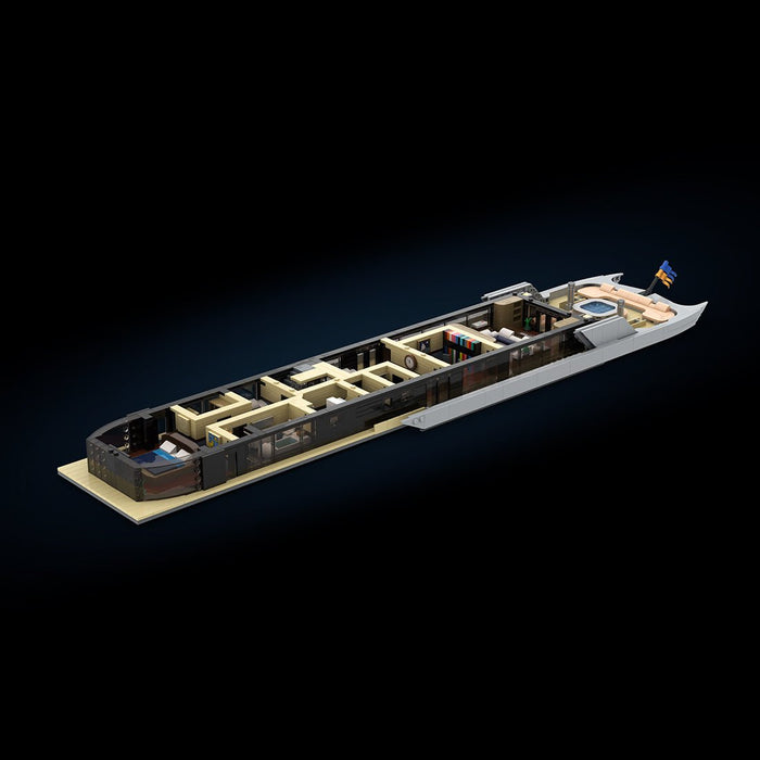 MOC - 254412 VELETTA Superyacht Modular IV Building Blocks - LesDiy -