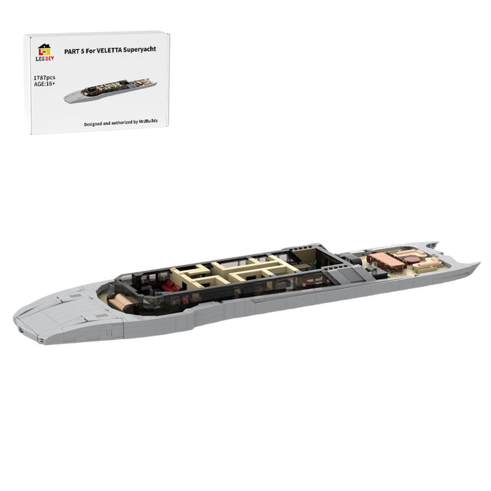 MOC - 254412 VELETTA Superyacht Modular V Building Blocks - LesDiy -