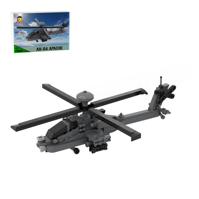 MOC - 254665 US Attack Helicopter - 1:70 Scale Building Blocks - LesDiy -
