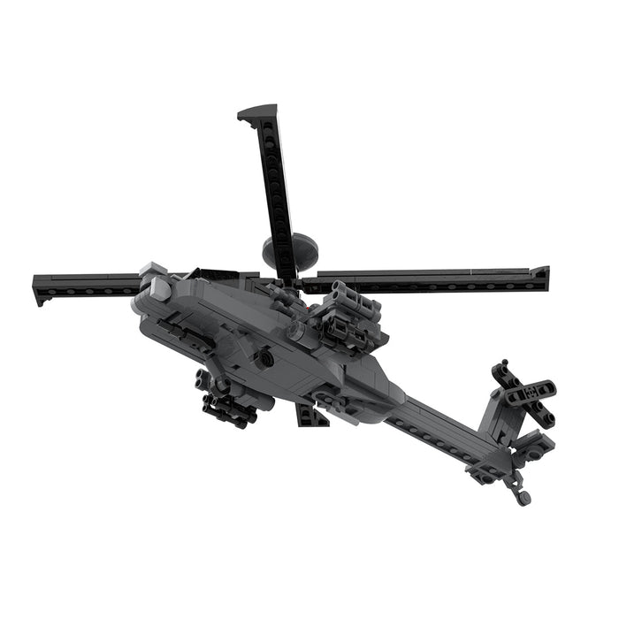 MOC - 254665 US Attack Helicopter - 1:70 Scale Building Blocks - LesDiy -