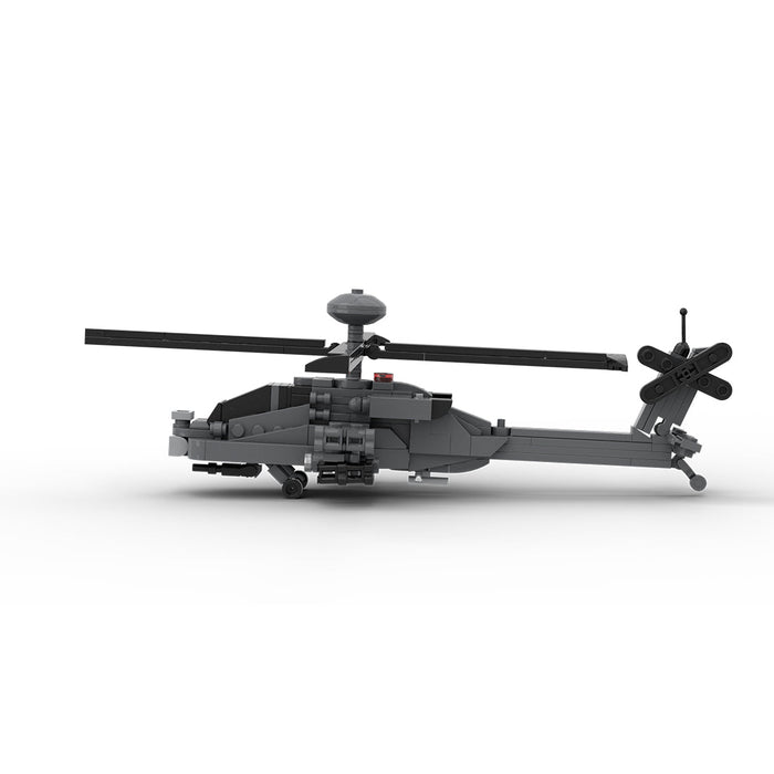 MOC - 254665 US Attack Helicopter - 1:70 Scale Building Blocks - LesDiy -
