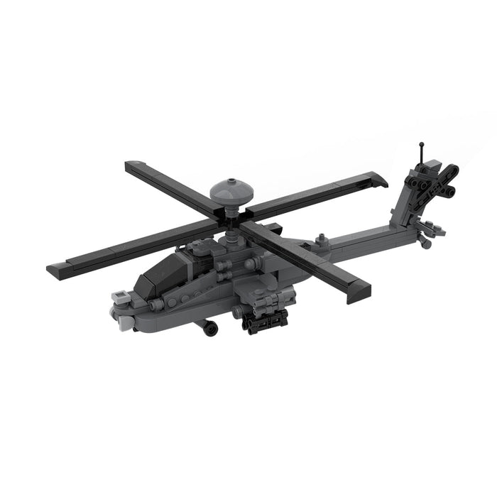 MOC - 254665 US Attack Helicopter - 1:70 Scale Building Blocks - LesDiy -