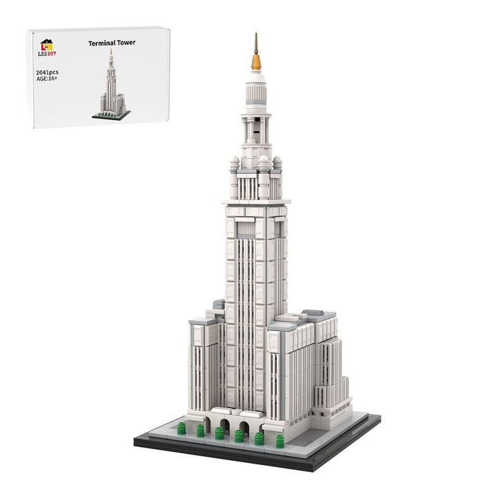 MOC-254906 1/800 Scale Terminal Tower Building Blocks-LesDiy -