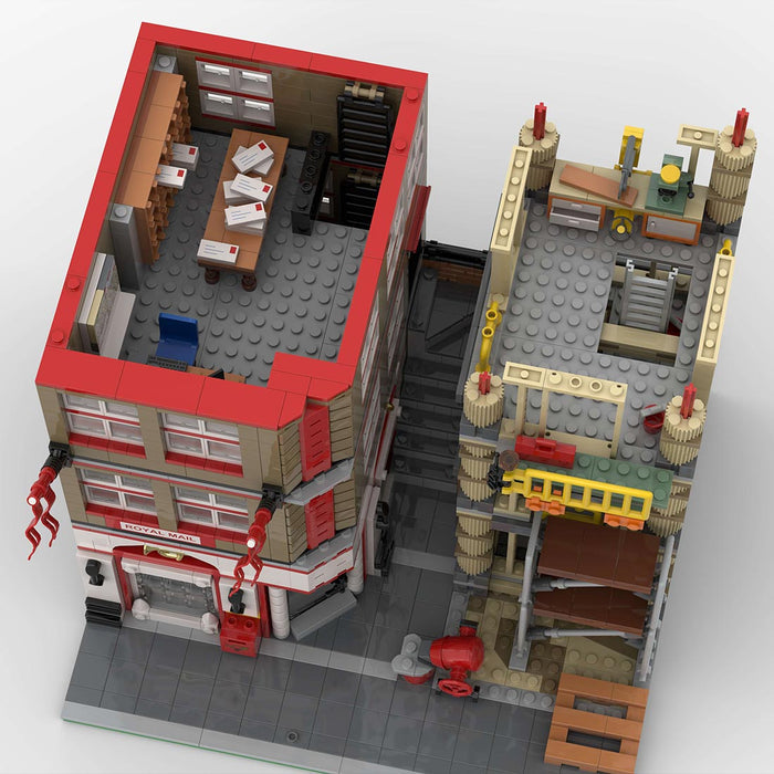 MOC-255310 Post Office & Construction Site Modular Building Blocks-LesDiy-MOC-