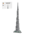 MOC - 255454 Burj Khalifa Architecture - 1/800 Scale Building Blocks - LesDiy - Building Blocks -