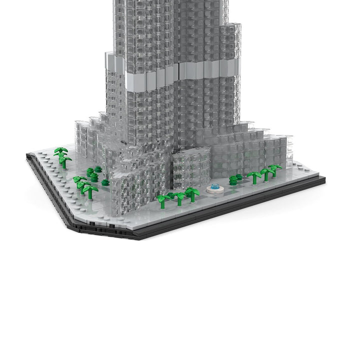 MOC - 255454 Burj Khalifa Architecture - 1/800 Scale Building Blocks - LesDiy - Building Blocks -