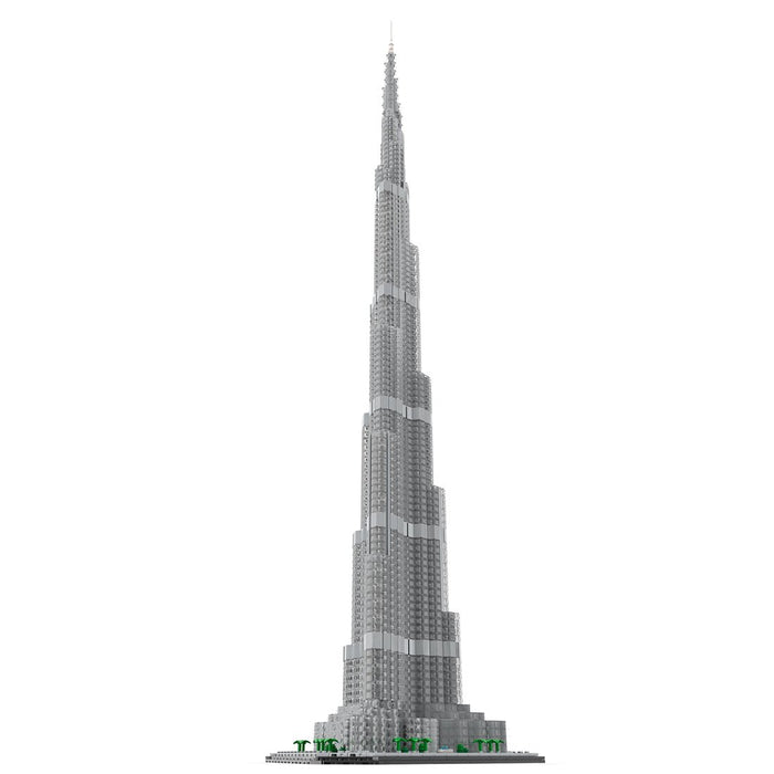 MOC - 255454 Burj Khalifa Architecture - 1/800 Scale Building Blocks - LesDiy - Building Blocks -