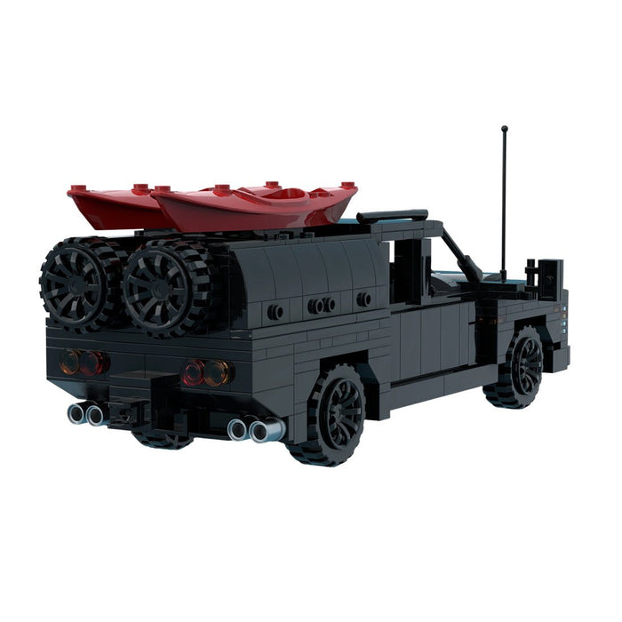 MOC-256628 Revive Caravans Bushtamer MK2 + Dino Motors T-rex Super Duty Facelift Building Blocks-LesDiy -