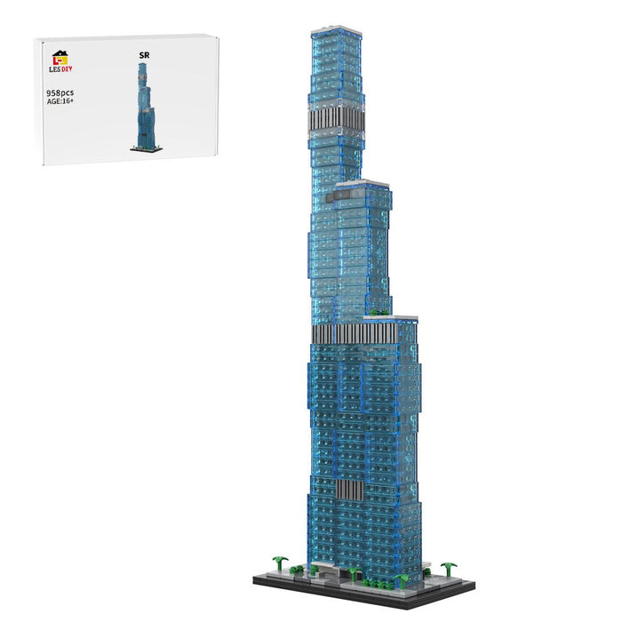 MOC-256851 1/800 Scale The St. Regis Chicago Building Blocks-LesDiy -