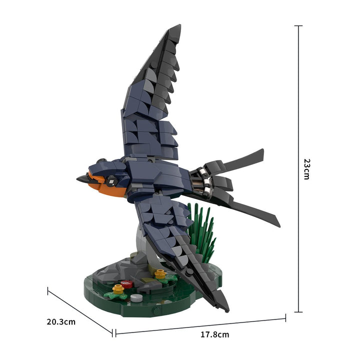 MOC-256899 Barn Swallow Building Blocks-LesDiy-MOC-