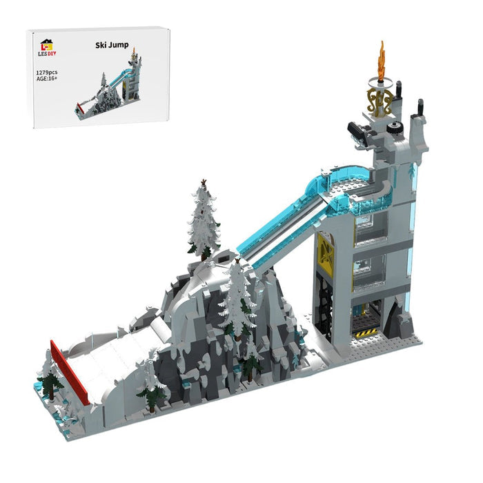 MOC-257755 Olympic Jumping Ski Building Blocks-LesDiy-Building Blocks-
