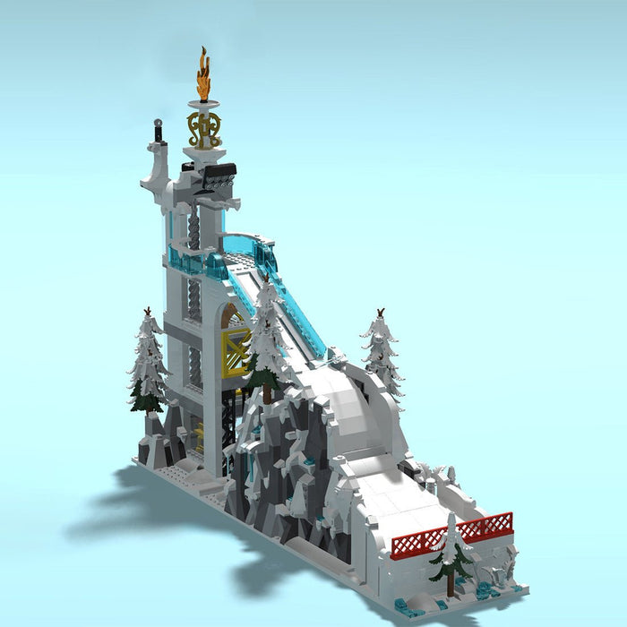MOC-257755 Olympic Jumping Ski Building Blocks-LesDiy-Building Blocks-