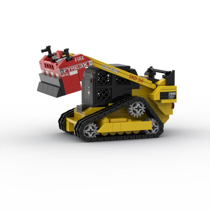 MOC-258210 CAT 299D + Frye Box CAL FIRE SKD 34 Building Blocks-LesDiy-MOC-