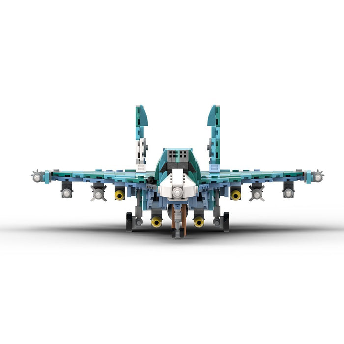 MOC - 258274 Sukhoi Su - 34 Fighter Bomber - 1:70 Scale Building Blocks - LesDiy -