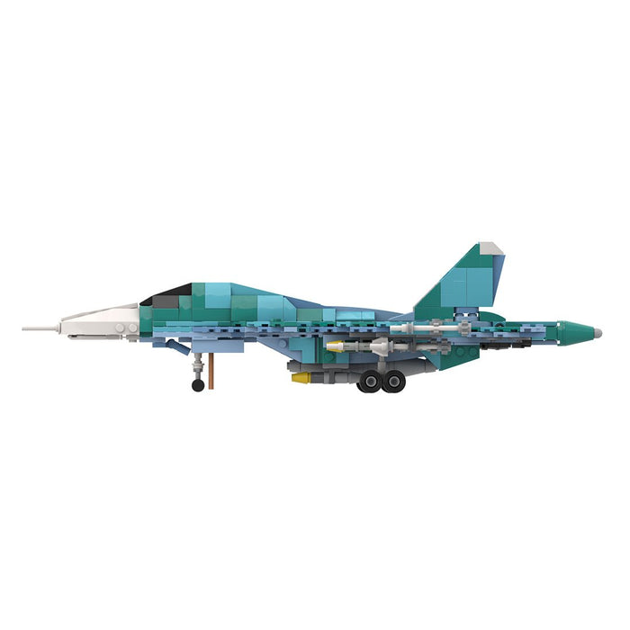 MOC - 258274 Sukhoi Su - 34 Fighter Bomber - 1:70 Scale Building Blocks - LesDiy -