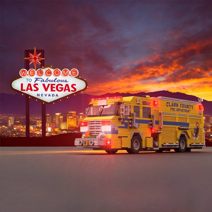 MOC-258516 2022 Pierce Impel PUC Fire Engine Clark County FD Building Blocks-LesDiy-MOC-