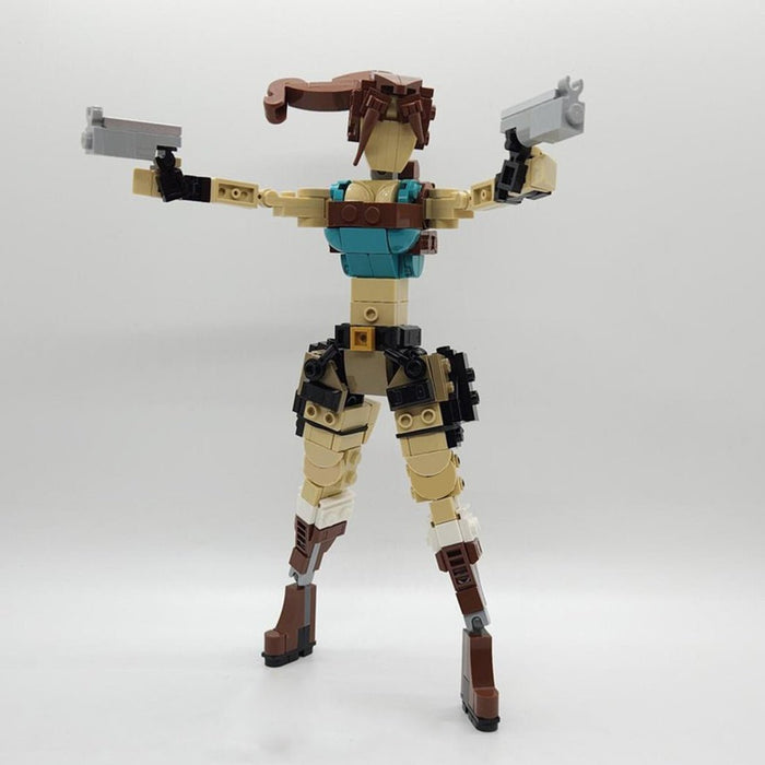 MOC-259776 Classic Lara Croft Building Blocks-LesDiy-MOC-
