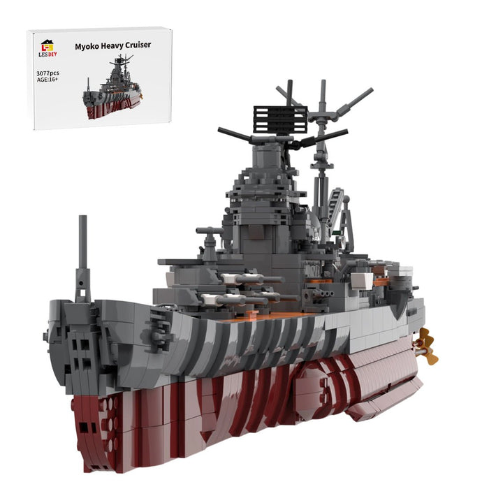 MOC-260604 1:200 Scale IJN Myoko-Class Cruiser Building Blocks-LesDiy-MOC-
