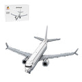 MOC-260620 B737 MAX 8 Airliner Building Blocks-LesDiy-Building Blocks-Unpainted Version