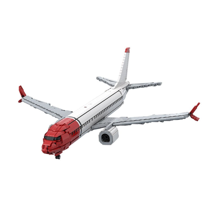 MOC-261379 Norwegian Livery B738 Commercial Airliner Building Blocks-LesDiy-Building Blocks-