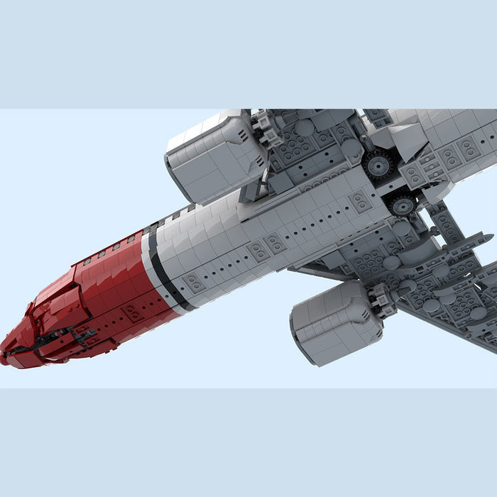 MOC-261379 Norwegian Livery B738 Commercial Airliner Building Blocks-LesDiy-Building Blocks-