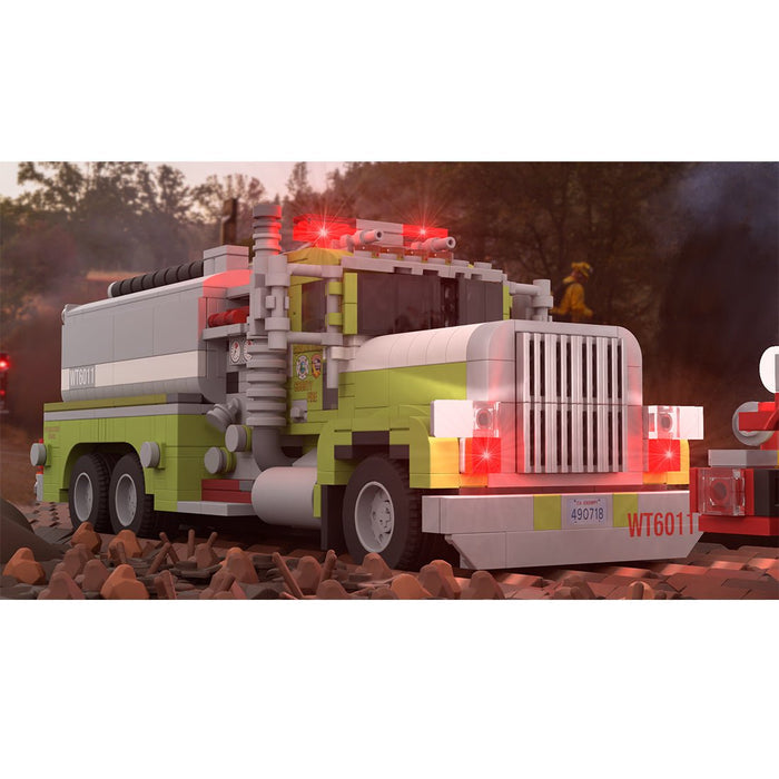 MOC - 262646 1985 Peterbilt 359 South Lake County FPD Tender 6011 Building Blocks - LesDiy - MOC -