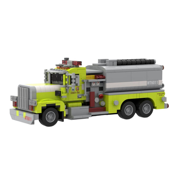 MOC - 262646 1985 Peterbilt 359 South Lake County FPD Tender 6011 Building Blocks - LesDiy - MOC -