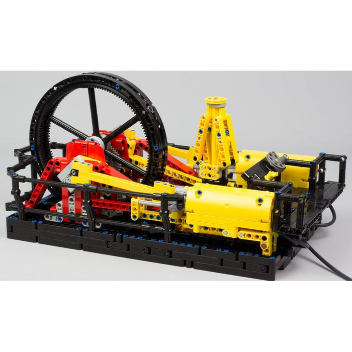 MOC-26403 + MOC-164704 Pneumatic Steam Engine & Hand Pump Station Building Blocks-LesDiy-MOC-