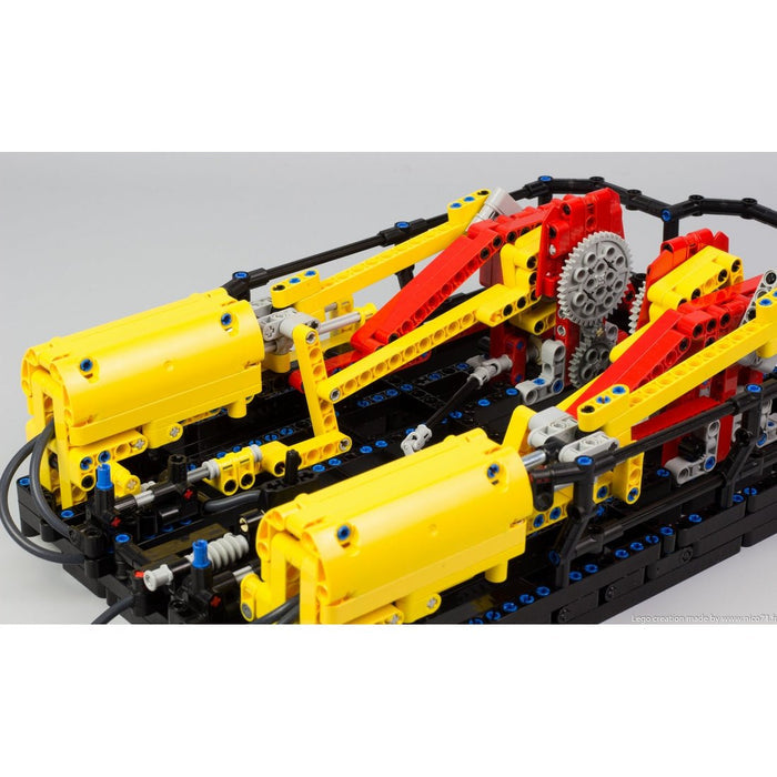 MOC-26403 + MOC-164704 Pneumatic Steam Engine & Hand Pump Station Building Blocks-LesDiy-MOC-