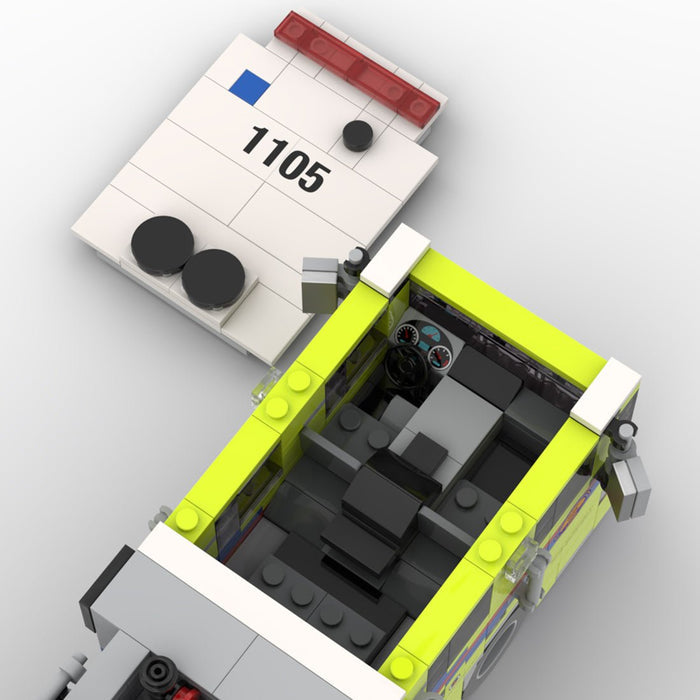 MOC-264164 HME 1871 CAL OES Fire Engine Building Blocks-LesDiy-MOC-