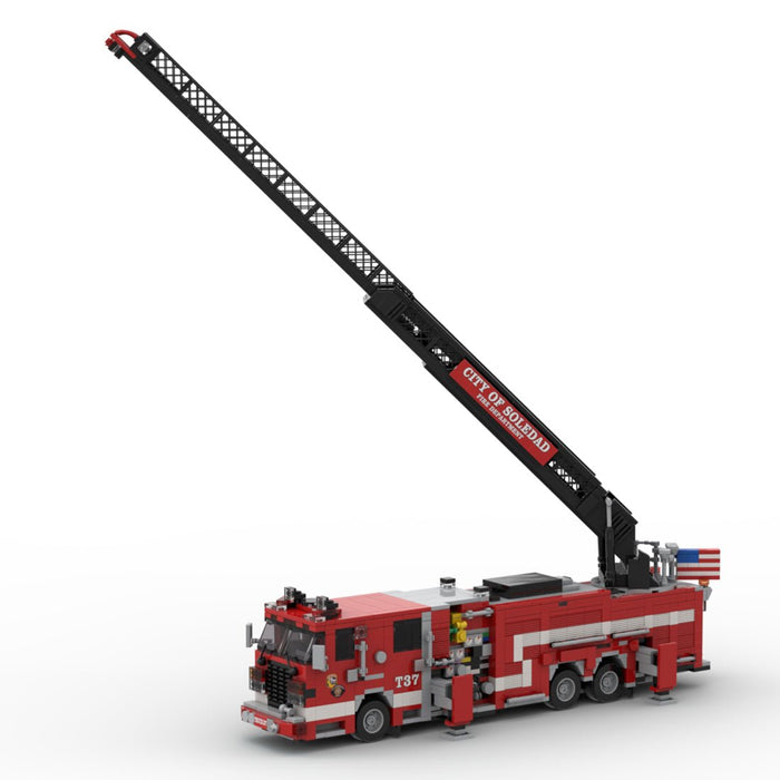 MOC-264720 2024 Smeal-Spartan Gladiator RMA Quint Soledad Truck 37 Building Blocks-LesDiy-MOC-