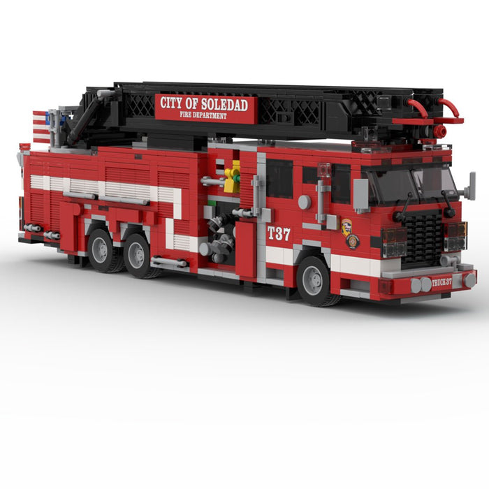 MOC-264720 2024 Smeal-Spartan Gladiator RMA Quint Soledad Truck 37 Building Blocks-LesDiy-MOC-