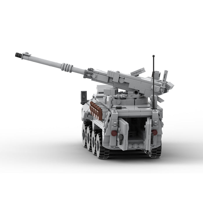 MOC-264966 M1128 Stryker MGS 1:35 Scale (V2) Building Blocks-LesDiy-MOC-Dark Grey