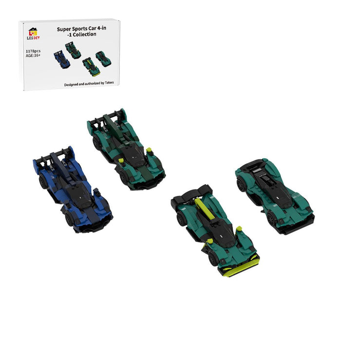 MOC-265825 Aston Martin Valkyrie 4-in-1 Building Blocks-LesDiy-MOC-