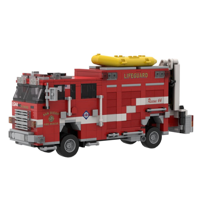 MOC-266082 2015 Pierce Saber SDFR Lifeguard Rescue 44 Building Blocks-LesDiy -