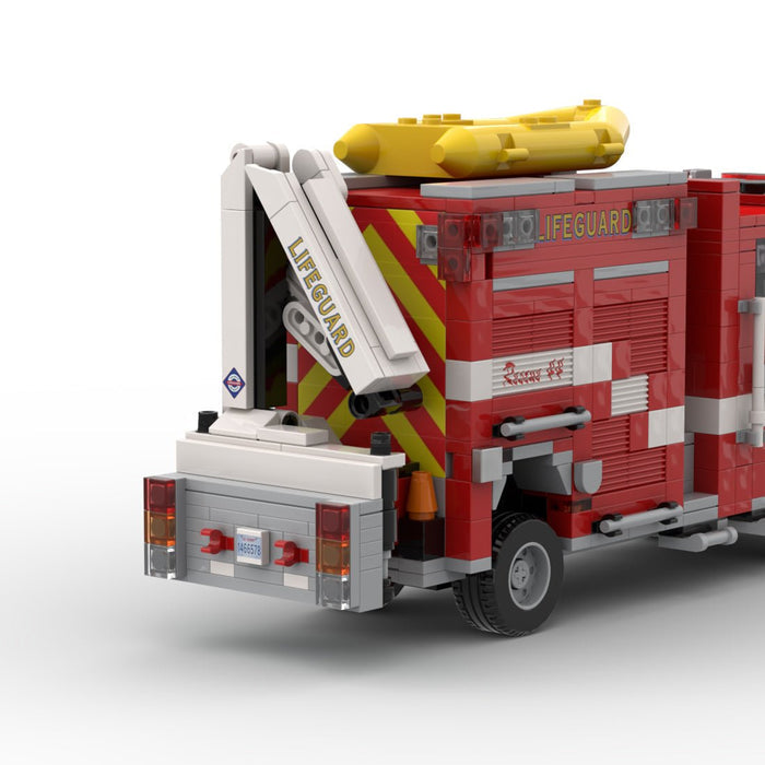 MOC-266082 2015 Pierce Saber SDFR Lifeguard Rescue 44 Building Blocks-LesDiy -
