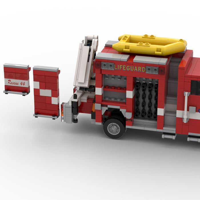 MOC-266082 2015 Pierce Saber SDFR Lifeguard Rescue 44 Building Blocks-LesDiy -