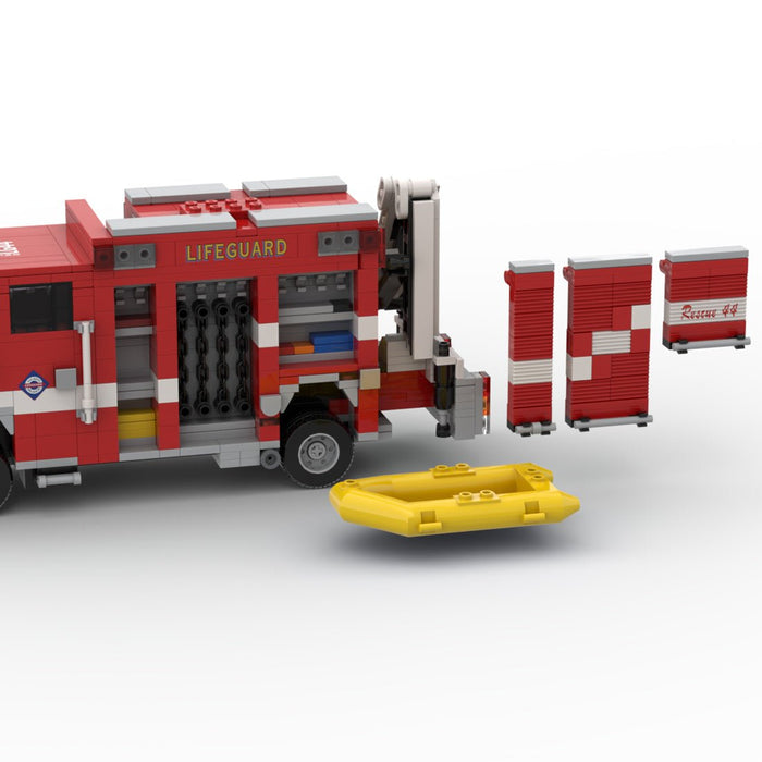 MOC-266082 2015 Pierce Saber SDFR Lifeguard Rescue 44 Building Blocks-LesDiy -