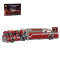 MOC-267880 2020-2025 Pierce Arrow XT Tiller Fire Truck SDFR Building Blocks-LesDiy -