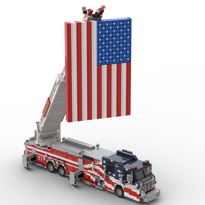 MOC-268463 2012 Pierce Velocity Fire Truck Napa City Truck 1 Building Blocks-LesDiy -