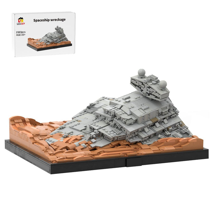 MOC-268950 ISD Inflictor Wreckage of Jakku Building Blocks-LesDiy-MOC-