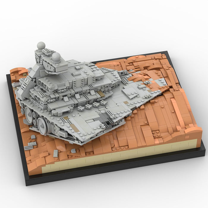 MOC-268950 ISD Inflictor Wreckage of Jakku Building Blocks-LesDiy-MOC-
