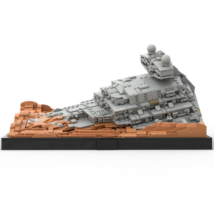 MOC-268950 ISD Inflictor Wreckage of Jakku Building Blocks-LesDiy-MOC-