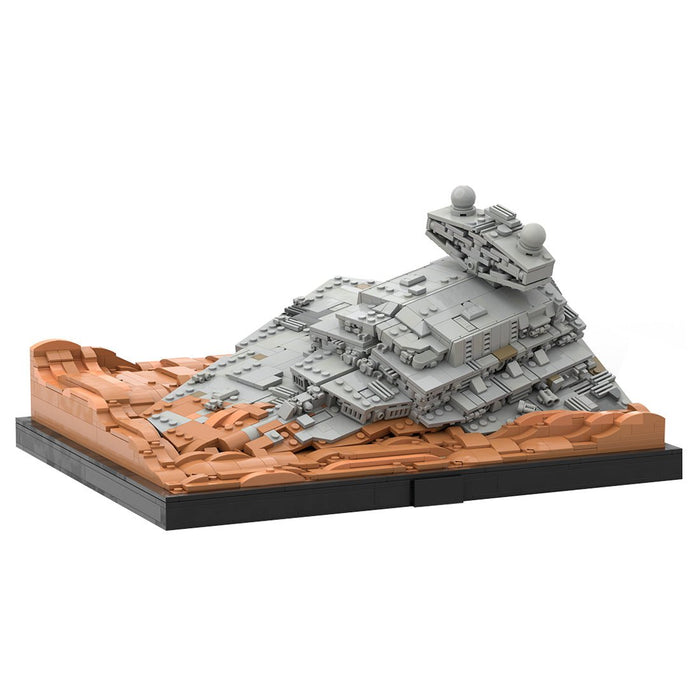 MOC-268950 ISD Inflictor Wreckage of Jakku Building Blocks-LesDiy-MOC-