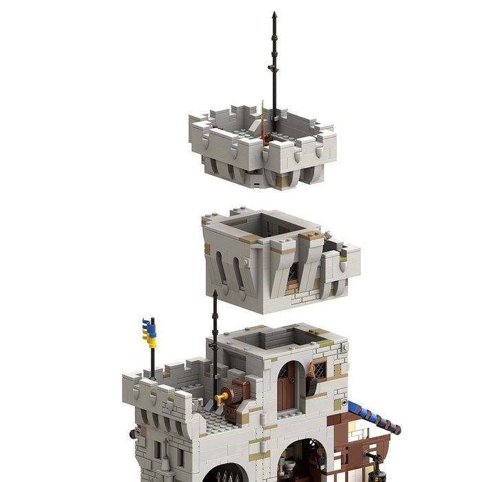 MOC-269330 Black Falcon's Outpost Castle Building Blocks-LesDiy-MOC-