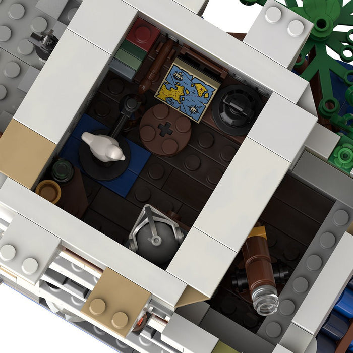MOC-269330 Black Falcon's Outpost Castle Building Blocks-LesDiy-MOC-