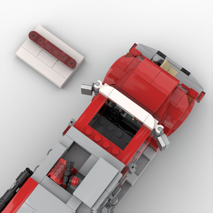 MOC-269790 Type 2 Conventional Cab Fire Truck Building Blocks-LesDiy-MOC-