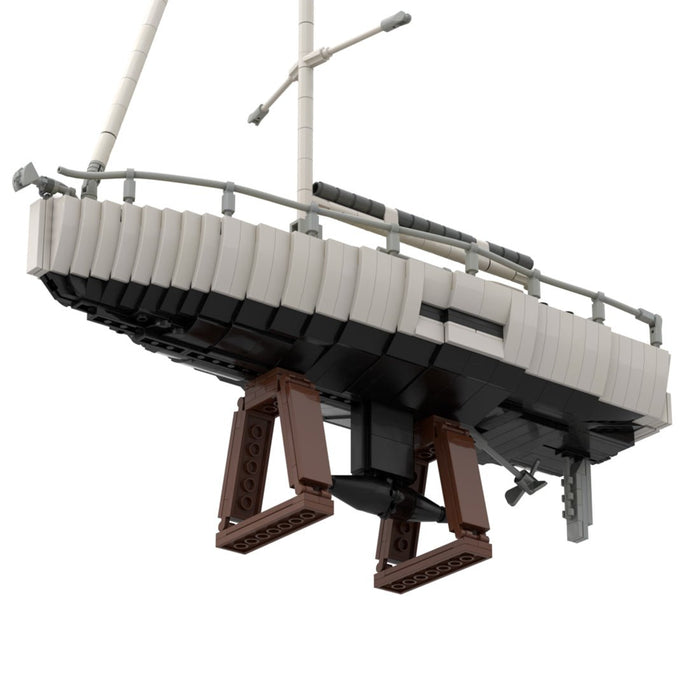 MOC-273023 Modern Sailing Yacht Building Blocks-LesDiy-MOC-