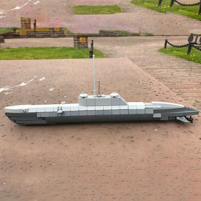 MOC - 30342 U - Boat Type XXI Model Building Blocks - LesDiy -